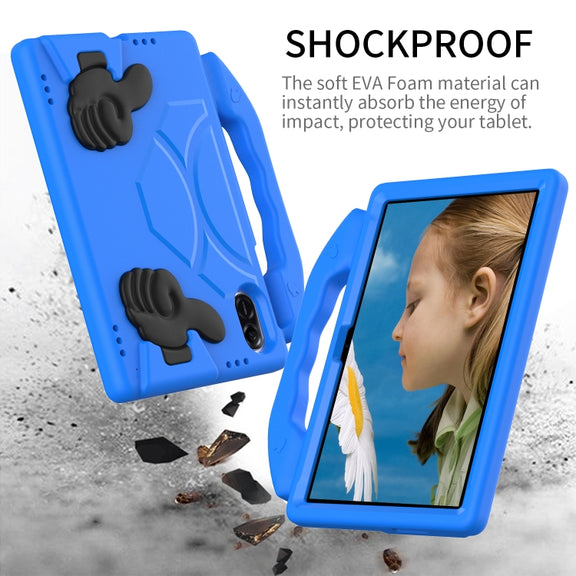 For Honor Pad X8 Pro 11.2 2023 Children EVA Shockproof Tablet Case with Thumb Bracket(Blue)