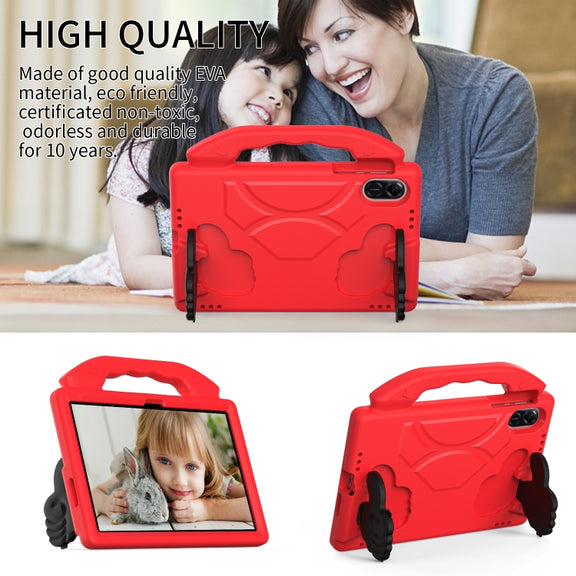 For Honor Pad X8 Pro 11.2 2023 Children EVA Shockproof Tablet Case with Thumb Bracket(Red)