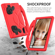 For Honor Pad X8 Pro 11.2 2023 Children EVA Shockproof Tablet Case with Thumb Bracket(Red)