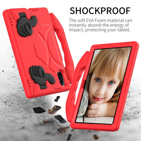 For Honor Pad X8 Pro 11.2 2023 Children EVA Shockproof Tablet Case with Thumb Bracket(Red)
