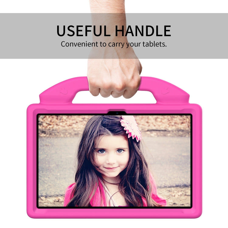 For Honor Pad X8 Pro 11.2 2023 Children EVA Shockproof Tablet Case with Thumb Bracket(RoseRed)