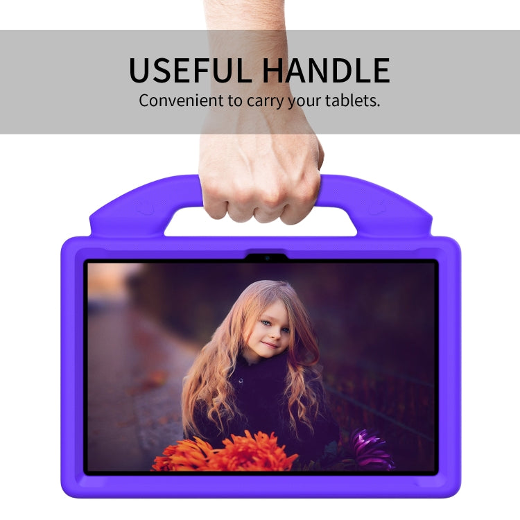 For Honor Pad X8 Pro 11.2 2023 Children EVA Shockproof Tablet Case with Thumb Bracket(Purple)
