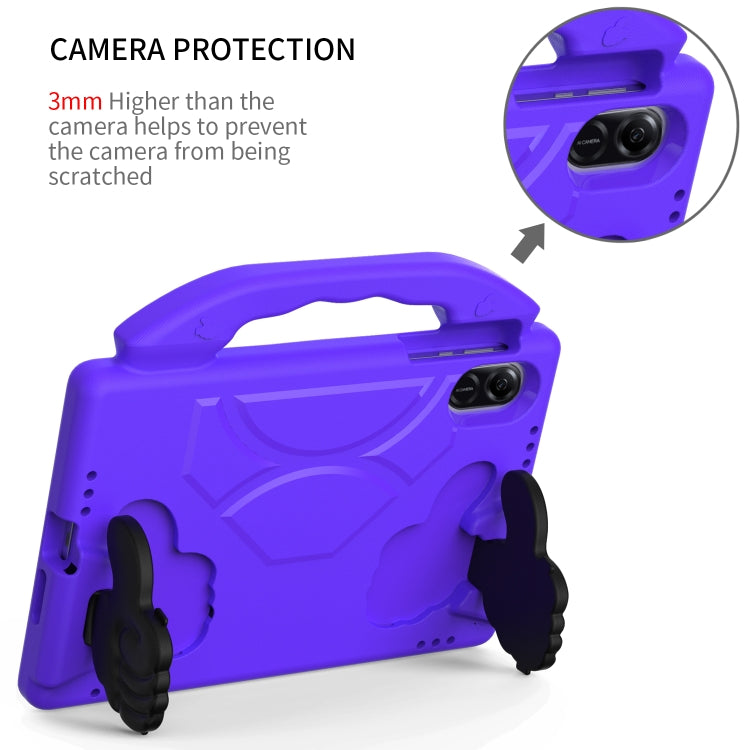For Honor Pad X8 Pro 11.2 2023 Children EVA Shockproof Tablet Case with Thumb Bracket(Purple)