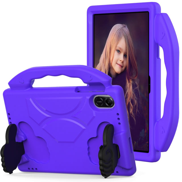 For Honor Pad X8 Pro 11.2 2023 Children EVA Shockproof Tablet Case with Thumb Bracket(Purple)