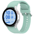 For Samsung Galaxy Watch7 40 / 44mm Solid Color Silver Buckle Quick Release Silicone Watch Band(Light Green) - free shipping - PMC TechLife - Order now!