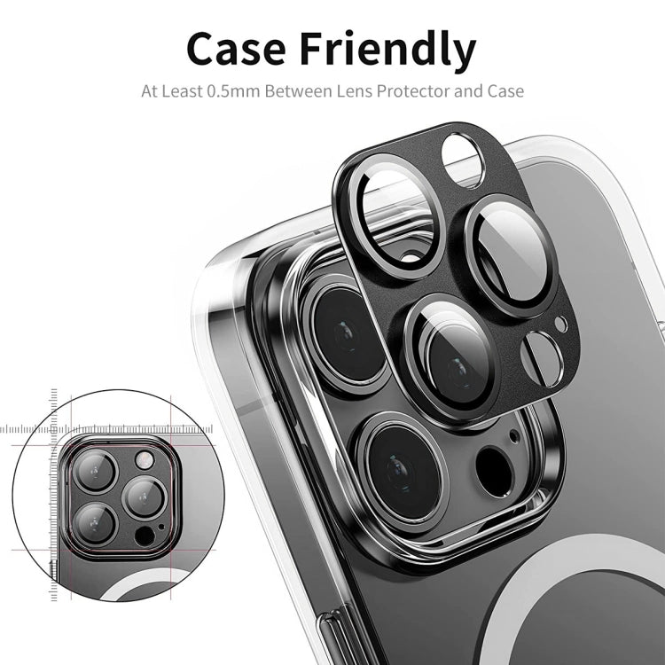 For iPhone 16 / 16 Plus ENKAY Anti-reflection Camera Lens Aluminium Alloy Tempered Glass Film(Green)
