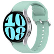 For Samsung Galaxy Watch 6 44mm Solid Color Silver Buckle Quick Release Silicone Watch Band(Teal) - free shipping - PMC TechLife - Order now!