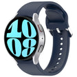For Samsung Galaxy Watch 6 44mm Solid Color Silver Buckle Quick Release Silicone Watch Band(Midnight Blue) - free shipping - PMC TechLife - Order now!