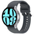 For Samsung Galaxy Watch 6 40mm Solid Color Silver Buckle Quick Release Silicone Watch Band(Grey) - free shipping - PMC TechLife - Order now!