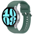 For Samsung Galaxy Watch 6 40mm Solid Color Silver Buckle Quick Release Silicone Watch Band(Green) - free shipping - PMC TechLife - Order now!