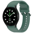 For Samsung Galaxy watch 5 Golf Edition Solid Color Silver Buckle Quick Release Silicone Watch Band(Green) - free shipping - PMC TechLife - Order now!