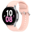 For Samsung Galaxy Watch 5  44mm Solid Color Silver Buckle Quick Release Silicone Watch Band(Pink) - free shipping - PMC TechLife - Order now!