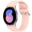 For Samsung Galaxy Watch 5  40mm Solid Color Silver Buckle Quick Release Silicone Watch Band(Pink) - free shipping - PMC TechLife - Order now!