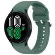 For Samsung Galaxy Watch 4 44mm Solid Color Silver Buckle Quick Release Silicone Watch Band(Green) - free shipping - PMC TechLife - Order now!
