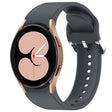 For Samsung Galaxy Watch 4 40mm Solid Color Silver Buckle Quick Release Silicone Watch Band(Grey) - free shipping - PMC TechLife - Order now!