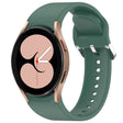 For Samsung Galaxy Watch 4 40mm Solid Color Silver Buckle Quick Release Silicone Watch Band(Green) - free shipping - PMC TechLife - Order now!