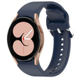 For Samsung Galaxy Watch 4 40mm Solid Color Silver Buckle Quick Release Silicone Watch Band(Midnight Blue) - free shipping - PMC TechLife - Order now!