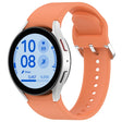 For Samsung Galaxy Watch 7 40mm Solid Color Silver Buckle Quick Release Silicone Watch Band(Orange) - free shipping - PMC TechLife - Order now!
