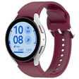 For Samsung Galaxy Watch 7 40mm Solid Color Silver Buckle Quick Release Silicone Watch Band(Wine Red) - free shipping - PMC TechLife - Order now!
