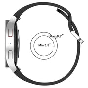For Samsung Galaxy watch 5 Pro Golf Edition Solid Color Silver Buckle Quick Release Silicone Watch Band(Teal)