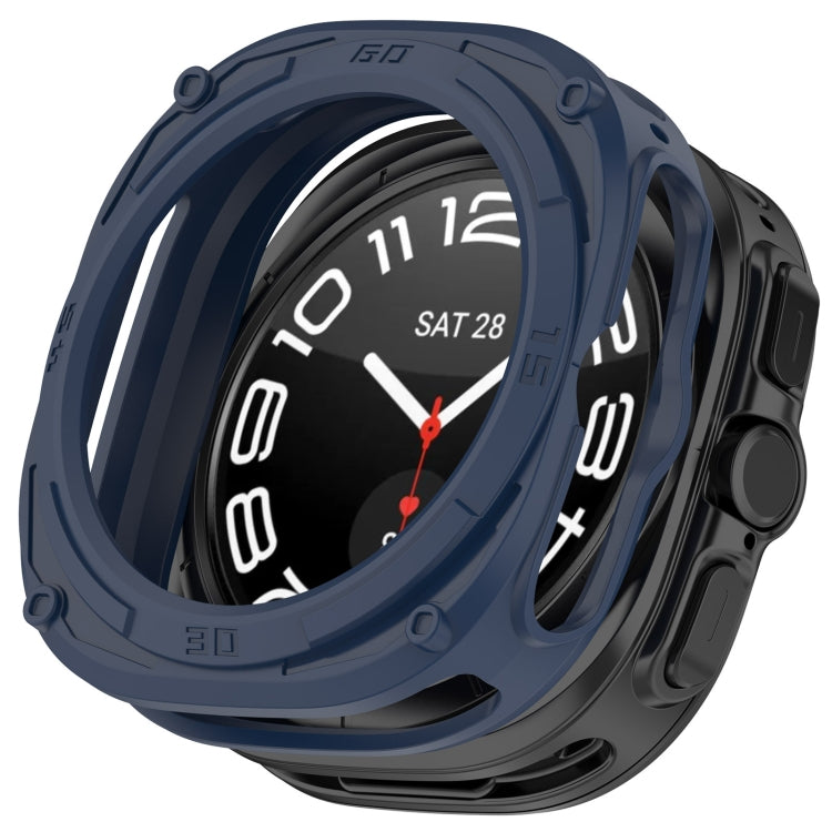 For Samsung Galaxy Watch Ultra 47mm Armored TPU Watch Protective Case(Blue)