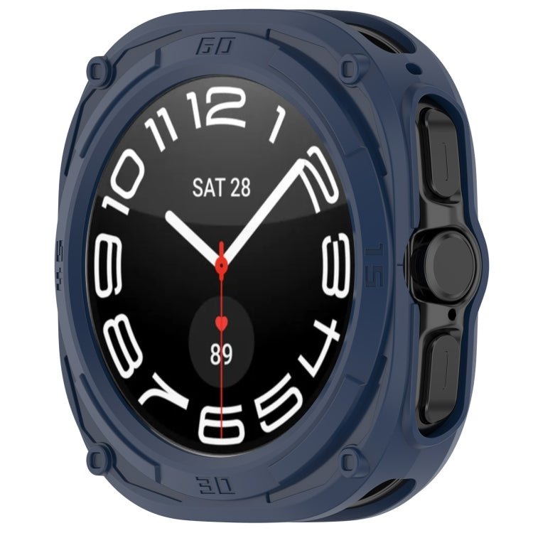 For Samsung Galaxy Watch Ultra 47mm Armored TPU Watch Protective Case(Blue)