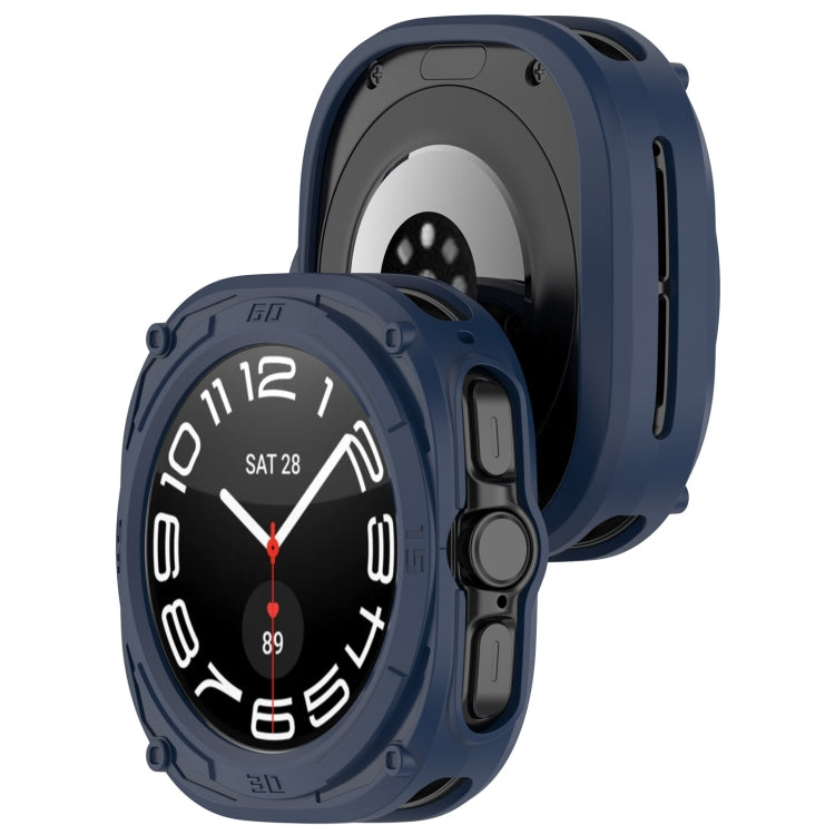 For Samsung Galaxy Watch Ultra 47mm Armored TPU Watch Protective Case(Blue)