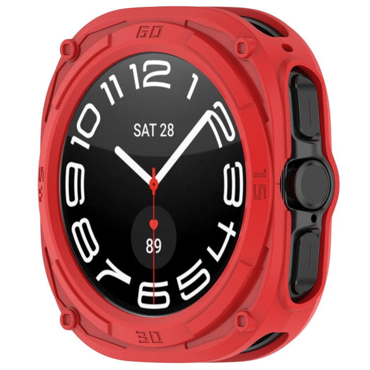 For Samsung Galaxy Watch Ultra 47mm Armored TPU Watch Protective Case(Red)