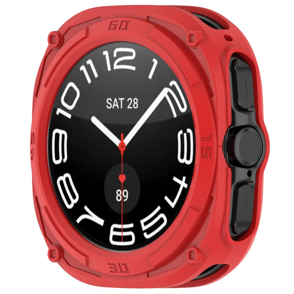 For Samsung Galaxy Watch Ultra 47mm Armored TPU Watch Protective Case(Red)