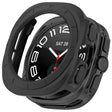 For Samsung Galaxy Watch Ultra 47mm Half Coverage Hollowed PC Watch Protective Case(Black) - Watch Cases by PMC TechLife | Online Shopping South Africa | PMC TechLife | Buy Now Pay Later Mobicred