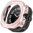 For Samsung Galaxy Watch Ultra 47mm Half Coverage Hollowed PC Watch Protective Case(Pink) - Watch Cases by PMC TechLife | Online Shopping South Africa | PMC TechLife | Buy Now Pay Later Mobicred