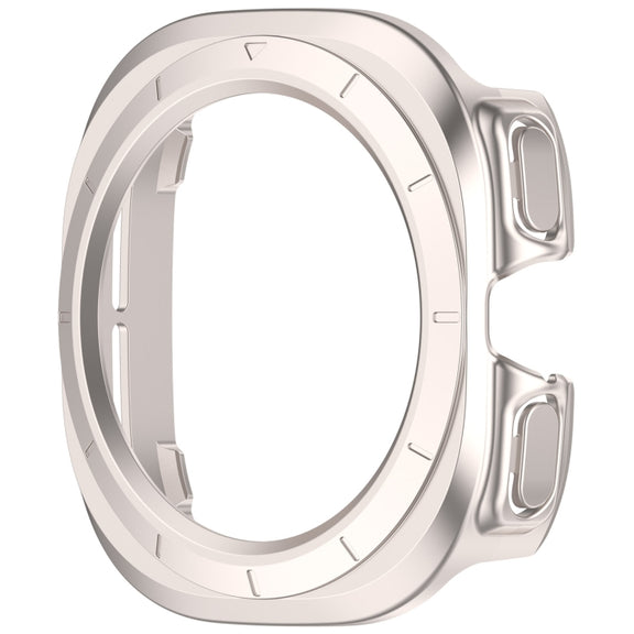 For Samsung Galaxy Watch Ultra 47mm Half Coverage Hollowed PC Watch Protective Case(Starlight)