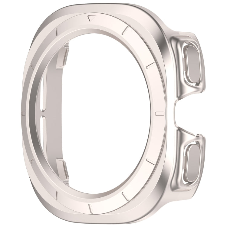 For Samsung Galaxy Watch Ultra 47mm Half Coverage Hollowed PC Watch Protective Case(Starlight)