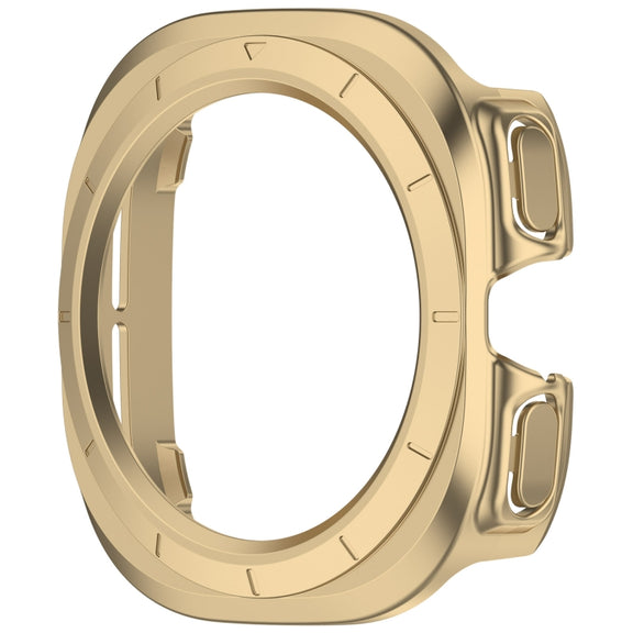 For Samsung Galaxy Watch Ultra 47mm Half Coverage Hollowed PC Watch Protective Case(Champagne)