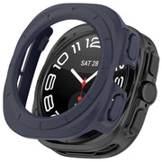 For Samsung Galaxy Watch Ultra 47mm Half Coverage Hollowed PC Watch Protective Case(Dark Blue)