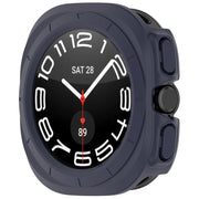For Samsung Galaxy Watch Ultra 47mm Half Coverage Hollowed PC Watch Protective Case(Dark Blue)