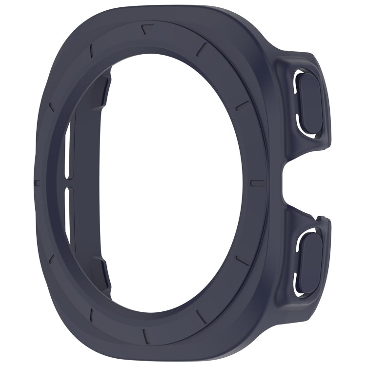 For Samsung Galaxy Watch Ultra 47mm Half Coverage Hollowed PC Watch Protective Case(Dark Blue)