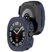 For Samsung Galaxy Watch Ultra 47mm Half Coverage Hollowed PC Watch Protective Case(Dark Blue)
