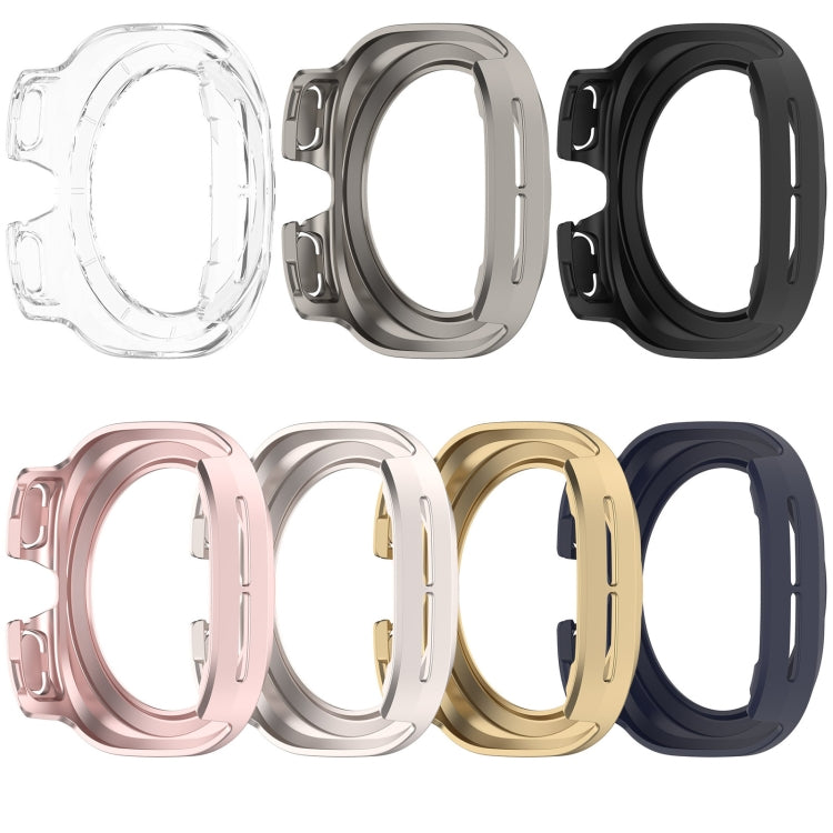 For Samsung Galaxy Watch Ultra 47mm Half Coverage Hollowed PC Watch Protective Case(Titanium Color)