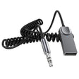 M02 3.5mm AUX Car Audio System Wireless Adapter Car Bluetooth Hands-Free Call Spring Cord - free shipping - PMC Jewellery - Order now!