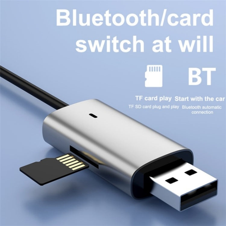 M01 Car Bluetooth Receiver Hands-Free Call  3.5mm AUX Stereo Car Wireless Adapter