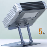 G69 Heat Dissipation Rotatable Notebook Desktop Stand Aluminum Alloy Foldable Laptop Bracket(Grey)