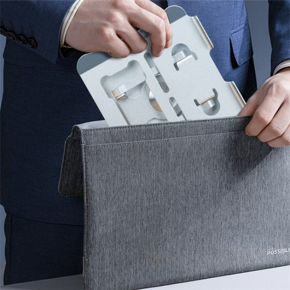 G69 Heat Dissipation Rotatable Notebook Desktop Stand Aluminum Alloy Foldable Laptop Bracket(Silver)