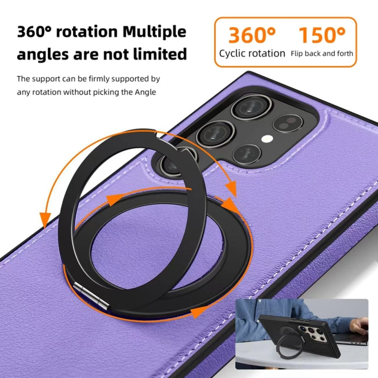 For Samsung Galaxy S24+ 5G Yashi 360 Degree Rotating MagSafe Bracket Phone Case(Gray)