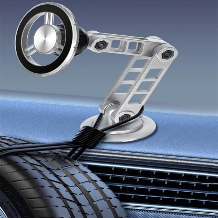 G198 Adjustable Robotic Arm Cellphone Stand Car Dashboard Windshield Magnetic Phone Holder(Silver)