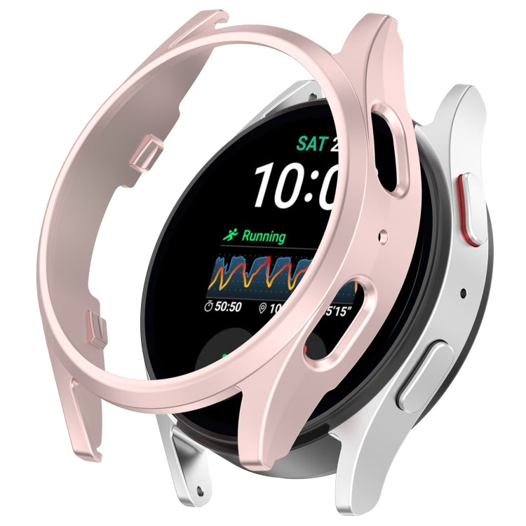 For Sansung Galaxy Watch 7 40mm Half Pack Hollow PC Watch Protective Case(Rose Pink)