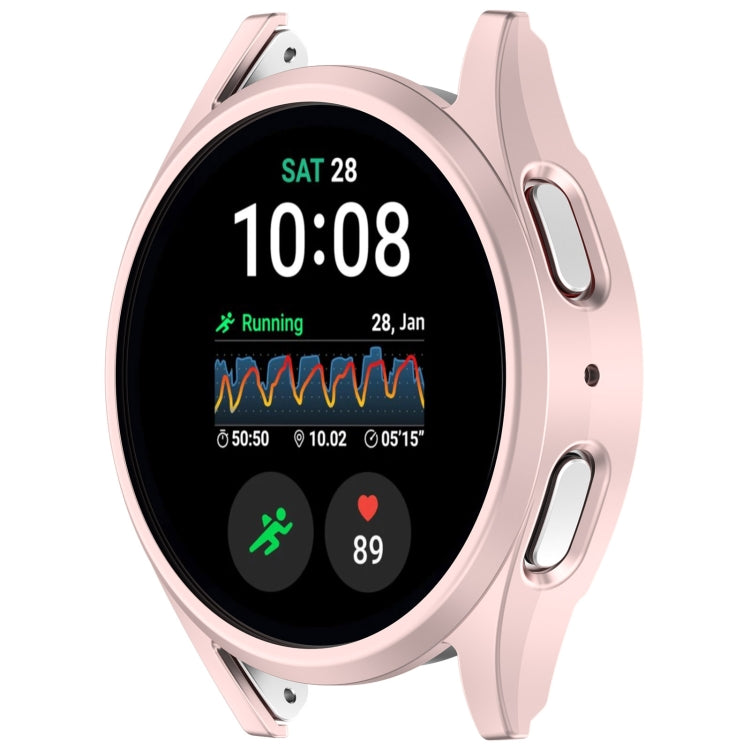 For Sansung Galaxy Watch 7 40mm Half Pack Hollow PC Watch Protective Case(Rose Pink)