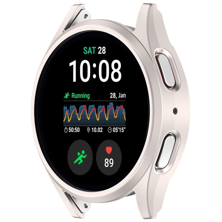 For Sansung Galaxy Watch 7 40mm Half Pack Hollow PC Watch Protective Case(Starlight)