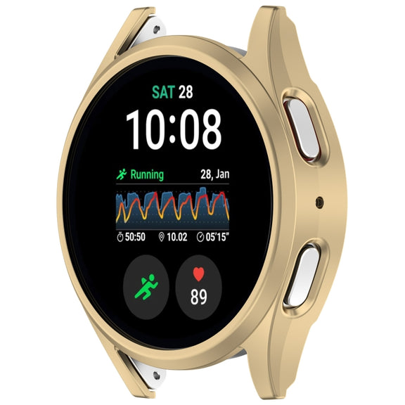 For Sansung Galaxy Watch 7 40mm Half Pack Hollow PC Watch Protective Case(Champaign Gold)