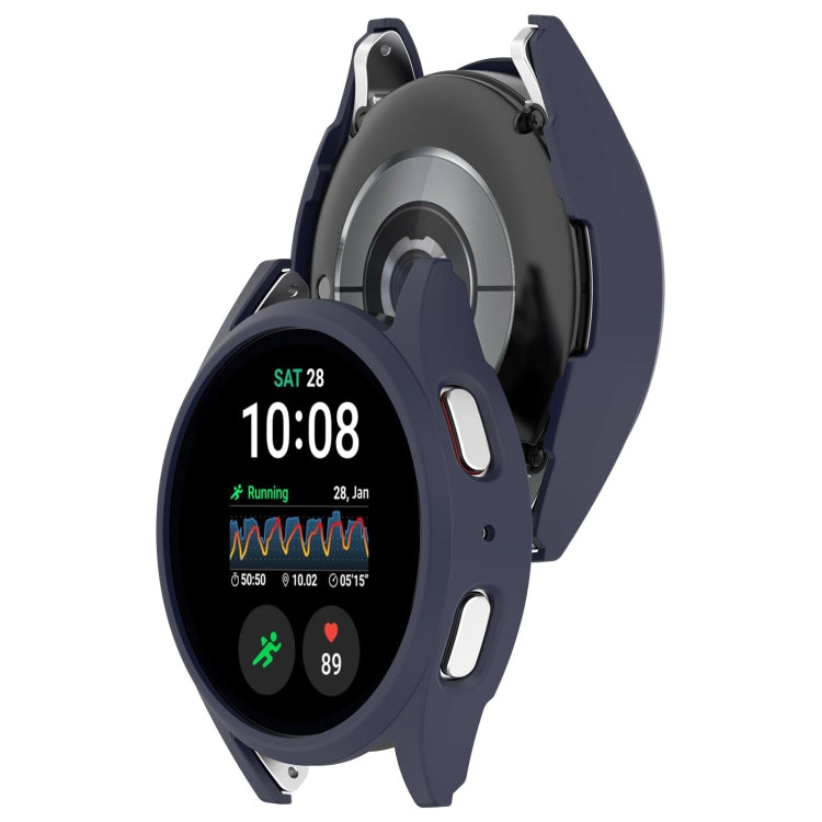 For Sansung Galaxy Watch 7 40mm Half Pack Hollow PC Watch Protective Case(Midnight Blue)